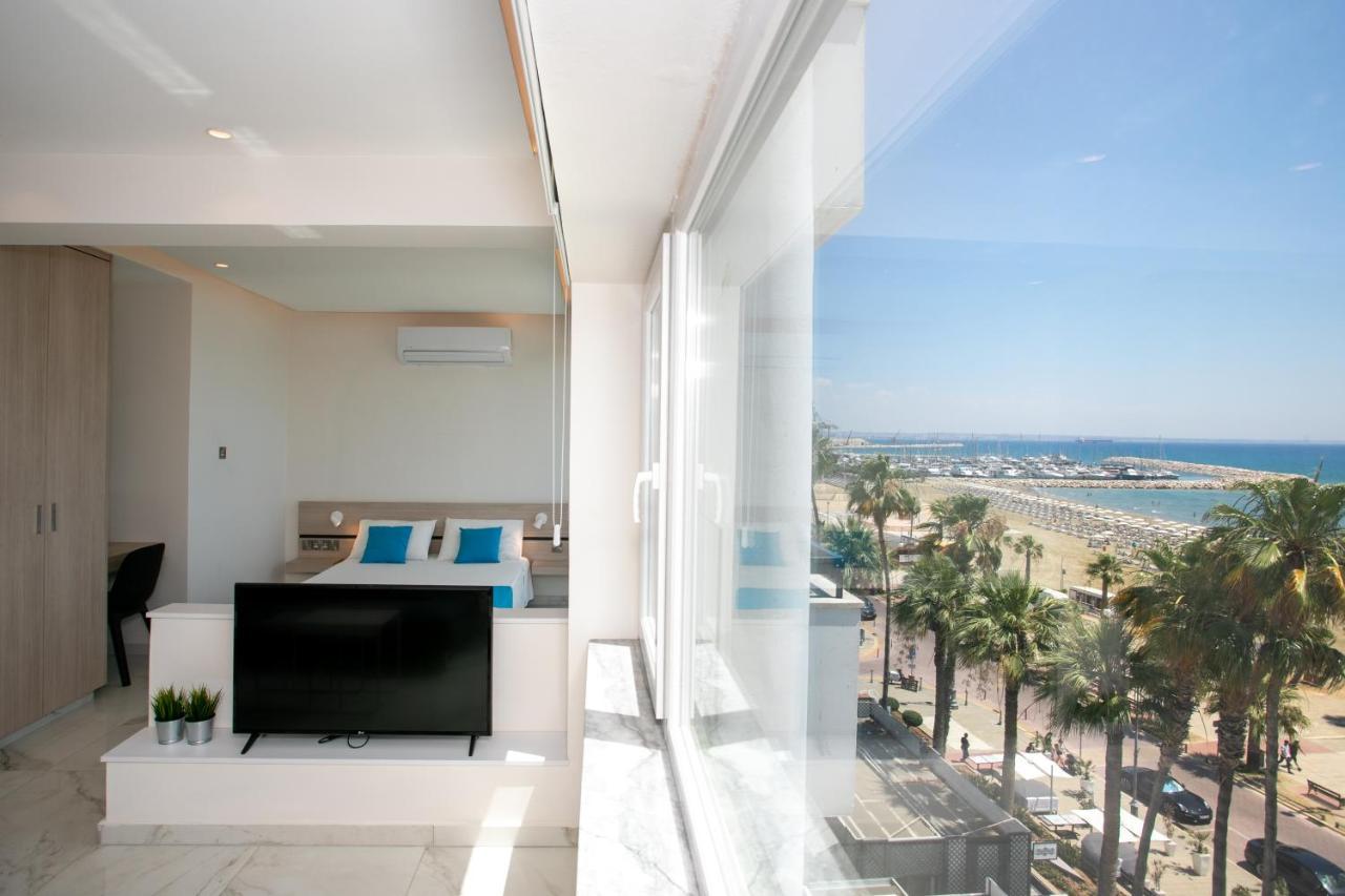 Les Palmiers Sunorama Beach Apartments لارنكا المظهر الخارجي الصورة